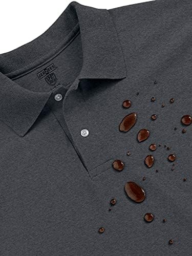 חולצות פולו של שרוול ארוך של ג'רז'ס, עמידות בפני כתם Spotshield, מידות S-2x