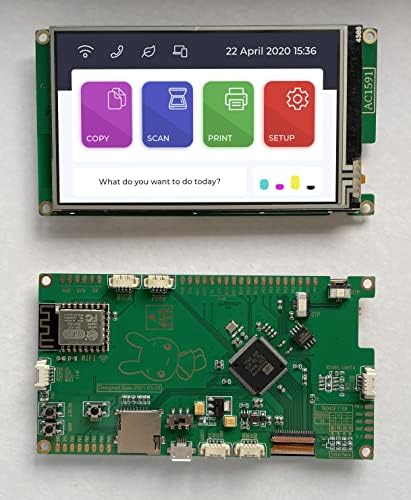 4.3 אינץ 'HMI IPS TFT LCD לוח פיתוח תצוגה עם תצוגה 800x480 מתנגד למסך מגע WiFi אינטרנט של דברים TKM32F499
