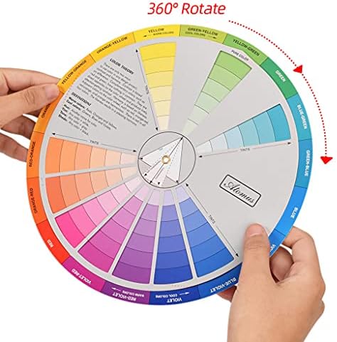 עיצוב כרטיסי נייר חדש צבע שילוב גלגל דיו תרשים דיו הדרכה מעגל מרכזי עגול סיבוב תרשים גלגל צבע פיגמנט קעקוע