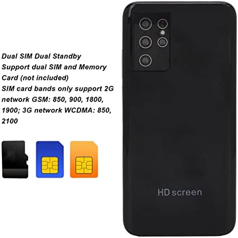 סמארטפון yunseity onlocked, S28 Ultra 5.72in HD מסך מלא טלפון סלולרי, 2.4G 5G WiFi טלפון נייד עם 3 חריצי כרטיס, MT6580 8 Core מעבד, 4800mAh