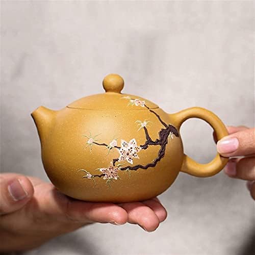 קומקום תה מודרני 200 מל מאסטר מיוצר בעבודת יד סגול סגול קומקומי פרחים דפוס פרחים סיר תה קומקום זישה תה תה תה.
