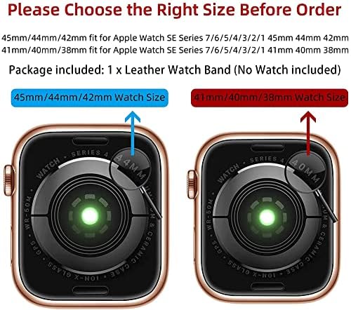 מינגדאו פס עור תואם לסדרת Apple Watch 8 7 6 5 4 3 2 1 SE 38 ממ/40 ממ/41 ממ/42 ממ/44 ממ/45 ממ, ג'ירפה חמודה ועץ דקל