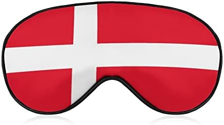 מסכת עיניים דגל דנמרק ללימודי שינה עם כיסוי עיניים עם רצועה מתכווננת לגברים נשים מטיילות יוגה תנומה