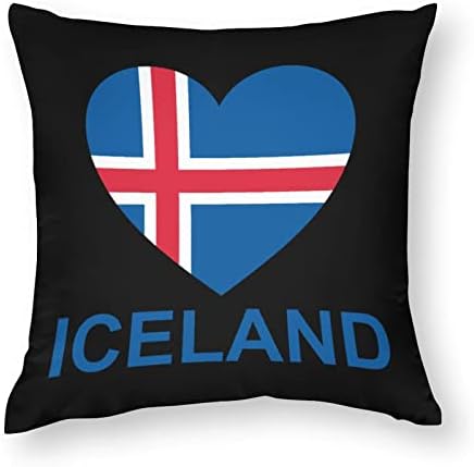 אהבה איסלנד לזרוק כיסויי כריות עם רוכסן כריות כריות מרובעות מגן לספת מיטה סלון