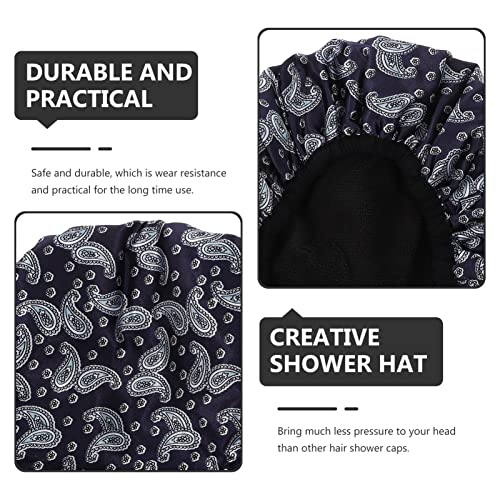 כובע מקלחת מכסה מקלחת כובע מקלחת כובע מקלחת כובע מקלחת שלוש שכבות כובע אמבטיה, כובע שיער רחצה אלסטי לשימוש חוזר, כובעי מקלחת סלון לחנות
