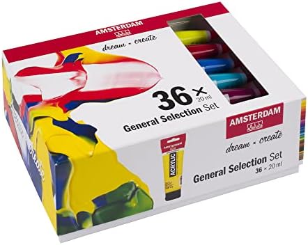 רויאל טאלנס אמסטרדם סטנדרטי סדרת אקריליק צבע, 20 מיליליטר צינורות, סט של 36 בחירה כללית