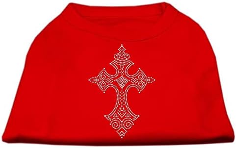 מוצרי חיות מחמד של מיראז 'חולצה צולבת ריינסטון, גדולה, אדומה