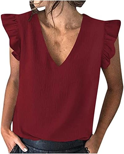 חולצת נשים חולצות סטרץ 'סטרץ' לנשים פרוע מזדמן ללא שרוולים סתיו סתיו רגיל 2023 ביגוד A9