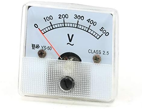 X-DREE AC 0-500V טווח מדידה טווח לוח מתח אנלוגי מד מתח מתח ys-50 (voltmetro YS-50 del misuratore di tentense allogico del pannello di