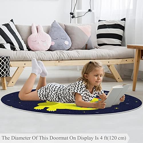 Llnsupply בגודל גדול 4 מטר ילדים עגול שטיח אזור משחק שטיח