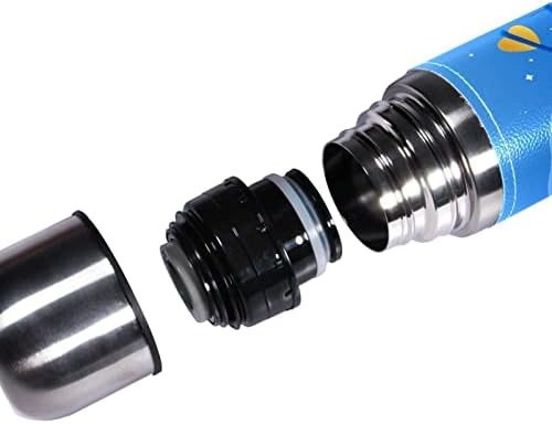 SDFSDFSD 17 גרם ואקום מבודד נירוסטה בקבוק מים ספורט קפה ספל ספל ספל עור מקורי עטוף BPA בחינם, רקע מטרה כחול