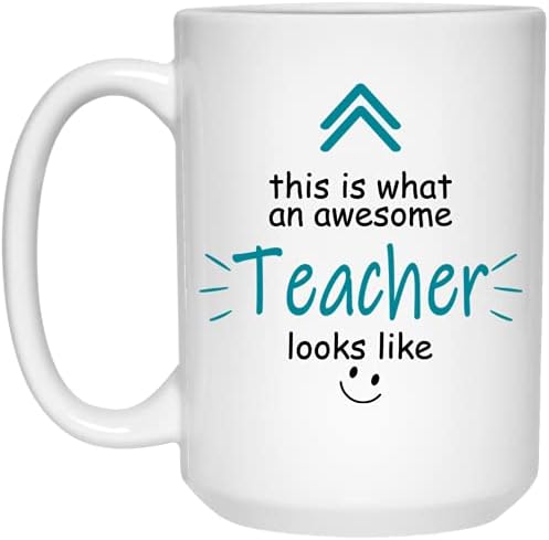 כך נראה מורה מדהים כמו ספל, מתנת מורה, מתנת חג המולד למורה, מתנת מורה, המורה הטוב ביותר אי פעם 11 עוז