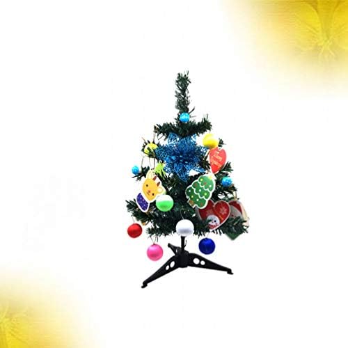 Happyyami מיני חג המולד עץ חג המולד זוהר עץ חג המולד דגם שולחן חג המולד קישוט