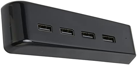 Dauerhaft USB 2.0 מאריך, מתאם בקר מטען קל תקע שחור של רכזת USB קלה עבור קונסולת המשחקים למחשב נייד