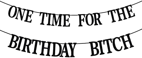 אחד זמן עבור את יום הולדת כלבה באנר-שמח יום הולדת גבתון תפאורות-מצחיק יום הולדת סימן למבוגרים מסיבת יום הולדת קישוטי ספקי