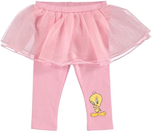 לוני טונס תינוקות תינוק בנות חתיכה אחת בגד גוף עם למשוך על מכנסיים ומצורף טוטו חצאית