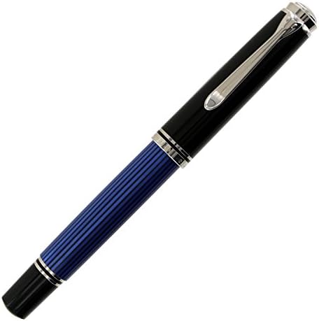 PELIKAN 805 עט מזרקת סדרה כחולה - כחול/שחור, NIB משובח 933622