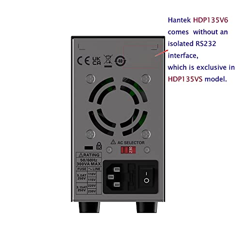 Hantek HDP135V6 35V/6A1 CH אספקת חשמל DC לתכנות