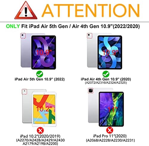 Hepix iPad Air 5th Case Deneration Case 2022 2020 Constellation, iPad 10.9 אינץ