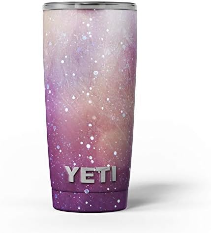 תכנן Skinz משטח שרוט סגול וכתום גרוע - ערכת עטיפת ויניל מדבקות עור תואמת את כוסות הכוס הקירור יותר של Yeti Rambler יותר