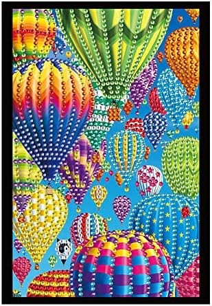 5D יהלום ציור מחברת DIY Diamond Art Air Ballon Balloon מחברת ריק A5, כתיבת ספר הערות כתיבה לנשים רישום רישומים של SoftCover Sperging לבני