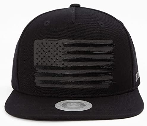 פליפר פרימיום תלת מימד מובלט ארהב לוגו דגל אמריקאי שטוח שוליים כובע בייסבול כובע סנאפבק מגניב לגברים נשים