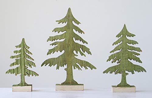 שיתוף פעולה יצירתי 14 אינץ 'עץ חג מולד עץ, ירוק