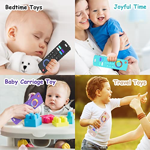2 מארז תינוק תינוק בקיעת שיניים צעצועים לתינוקות 3-36 חודשים שלט רחוק נשכן עבור תינוק,1 שנה ישן צעצועים