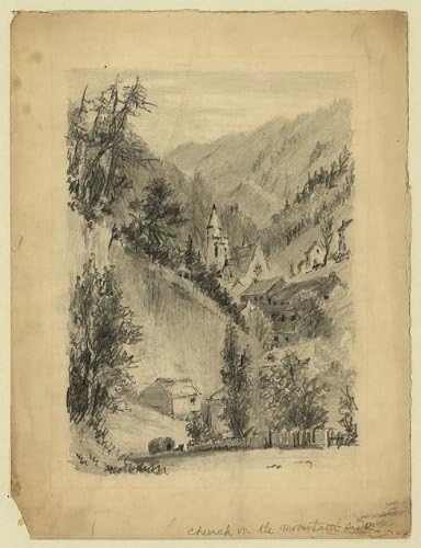 היסטוריה צילום: כנסייה בצד ההר, כפר, הר, גדני, 1872-1887