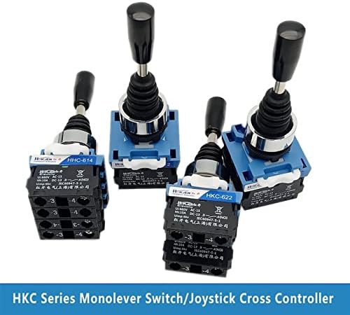 Hifasi 1pcs HKC 22 ממ מתג ג'ויסטיק רגעי Monolever Cross Rocker Switch Master 2/4 כיוונים המנעול העצמי