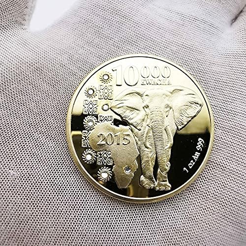 Cryptocurrency COIN מועדף מטבע זיכרון אפריקה זמביה פיל יהלום פיל פיל פיל פיל אספנות מטבע מזל מטבע