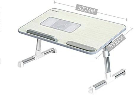 WYFDP נייד שולחן הברכיים, מעמד שולחן מחשב נייד מתקפל, שולחן מחשב נייד מתכוונן לגובה למיטה וספה, שולחן הברכיים נייד, שולחן מגש מיטה, שולחן
