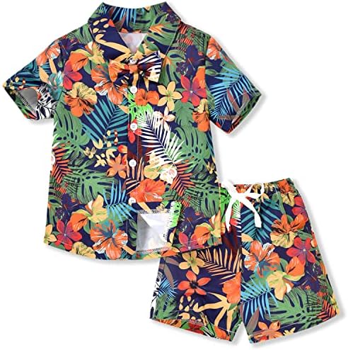 פעוטות פעוט תינוקות תינוקות קצרות מכנסיים קביעות תלבושות הוואי