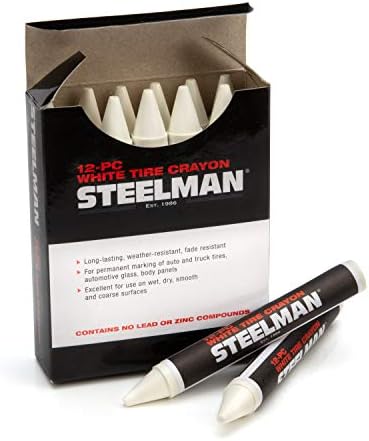 עפרונות סימון צמיגים לבנים של Steelm