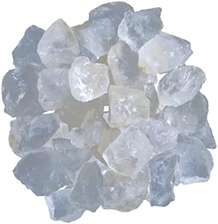 מגרש 1lb - קוורץ קריסטל ברור - קריסטל גולמי, אבני גבישים גולמיות - אבנים וגבישים מחוספסים בתפזור