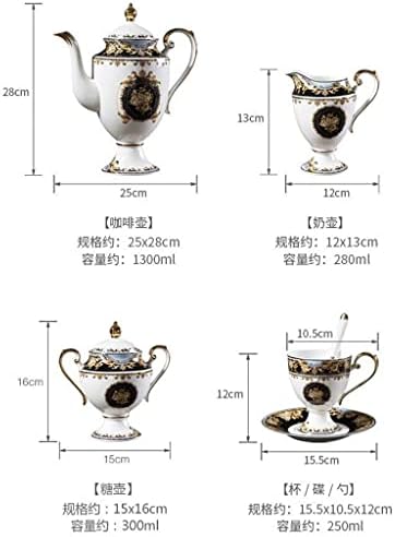 Zhuhw קפה בסגנון אירופאי קפה סט אציל ואלגנטי תה תה תה אחר הצהריים סט בית מזכרת לחתונה ביתית ביתית