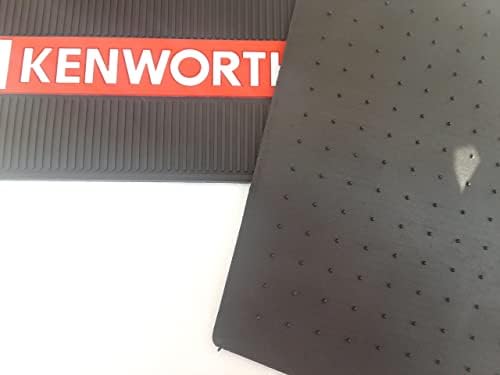 מחצלות רצפת גומי שחור של Kenworth OEM עם לוגו מתאים לכל T600 T800 W900 שנים של עד 2000 דגם - כל מזג אוויר / שטח
