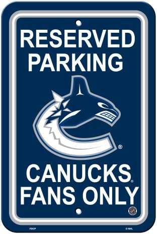 Fremont Die NHL Vancouver Canucks שלט, 12 x 18, שלט חניה שמור