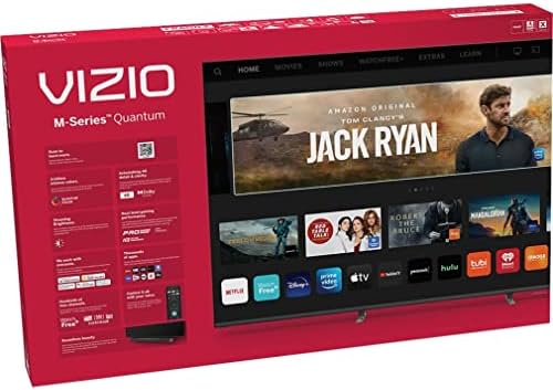 Vizio 75 אינץ 'סדרת M-Series 4K QLED HDR טלוויזיה חכמה עם מרחוק קול, Dolby Vision, HDR10+, תאימות Alexa, M75Q7-J03, 2022 דגם