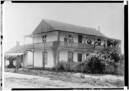 צילום היסטורי -פינדס: קאסה דה גרונימו לופז, רחוב פיקו 1102, סן פרננדו, מחוז לוס אנג'לס, קליפורניה