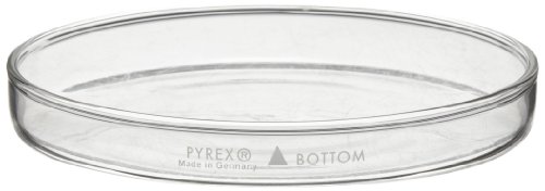קורנינג - 3160-101 פיירקס בורוסיליקט זכוכית פטרי פטרי עם כיסוי, קוטר 95 ממ x 17 ממ גובה