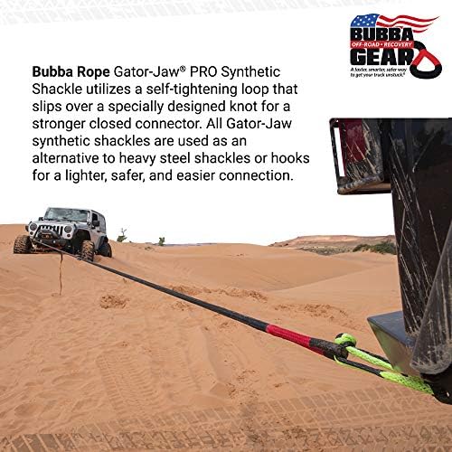 חבל Bubba Gator -Jaw Pro Pro Synthetic Shackle - מיוצר בארצות הברית