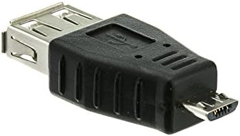 כבלים כבלים USB נקבה לנקבה ל- USB מיקרו B מתאם זכר