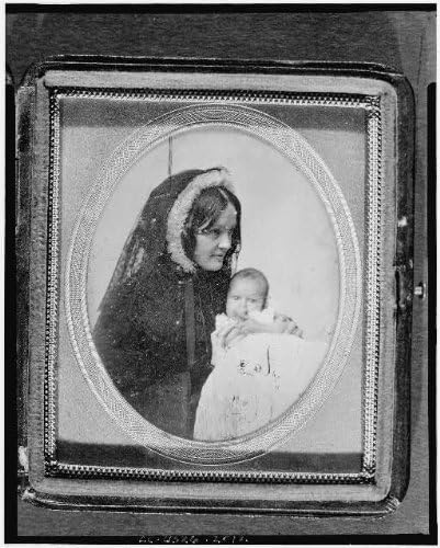 צילום: גרטרוד מרסר מק ' קורדי האברד עם תינוק, ג1855, אמא וילד, אישה, תינוק