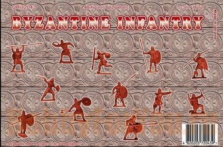 אוריון פלסטיק דגם דמויות ביזנטית חיל הרגלים השביעי-תשע מאות 1/72 72043