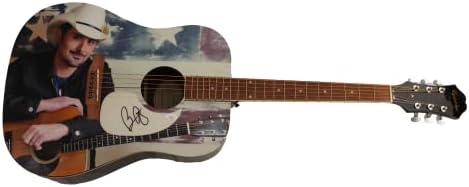 בראד פייזלי חתם על חתימה בגודל מלא יחיד במינו מותאם אישית 1/1 גיבסון אפיפון גיטרה אקוסטית עם ג 'יימס ספנס אימות ג' יי. אס. איי. קוא -