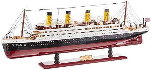 עיצוב טוסקנו את טיטניק אספנות מוזיאון העתק דגם סירה, 31 אינץ, מלא צבע