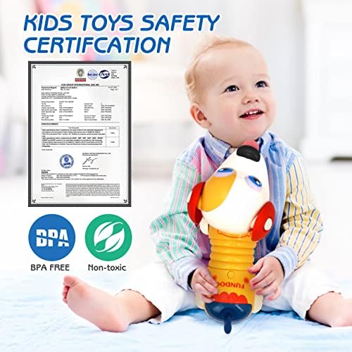 צעצועים לתינוקות 6 עד 12 חודשים, צעצועים לפעוטות תינוקות עבור 1 בנות בנות בנות בנות, צעצועים מוזיקליים של Touch & Go Baby עיצוב ייחודי