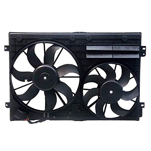 Rareelectrical New Cooling Fan Compatible with Volkswagen CC 2013-2017 by Part Number 1K0-121-205-AD-9B9 1K0121205AD9B9 1K0-121-205-AJ-9B9