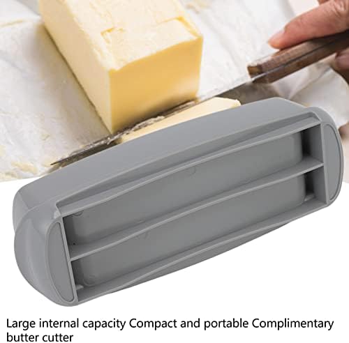 מחזיק גבינה, אחסון מסודר נייד קומפקטי קיבולת גדולה קופסת פלסטיק מעשית עם מכסה סכין למטבח